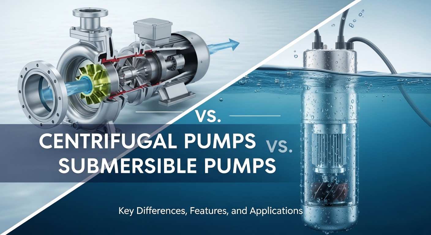 Centrifugal Pumps and Submersible Pumps - Promotional Poster